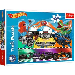 Puzzle 100 elementów Pędzące samochody Hot Wheels