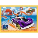 Puzzle 4w1 Hot Wheels pojazdy